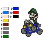 Mario Luigi 02 Embroidery Design